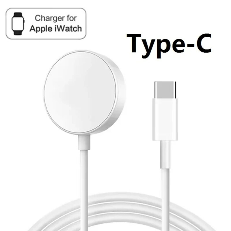 Chargeur rapide pour Apple Watch, chargeur sans fil USB C pour iWatch Series 9, 8, 7, SE, 6, 5, 4, 3, 2, 1, magnétique, accessoires de charge rapide