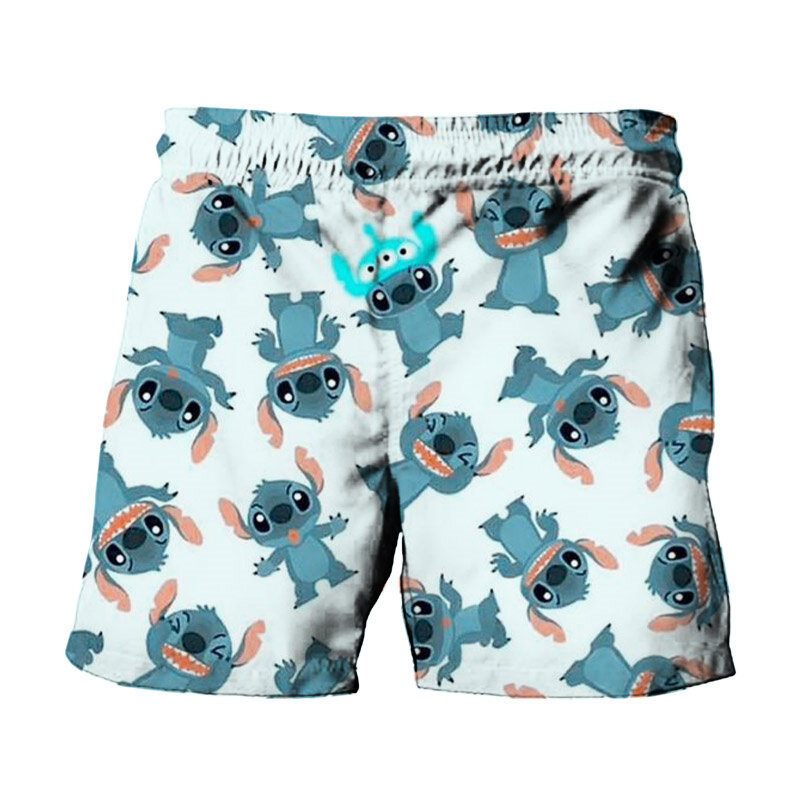 Lato nowy Harajuku Disney marki śliczne ściegu i Mickey Minnie nadruk Anime mężczyźni stroje kąpielowe szorty plażowe moda Casual spodenki dla dzieci
