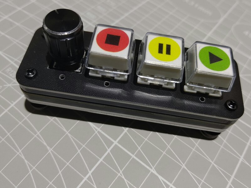 Media controller QLAB tastatur professionelle leistung controller 3-key knopf stick freies musik-player-controller