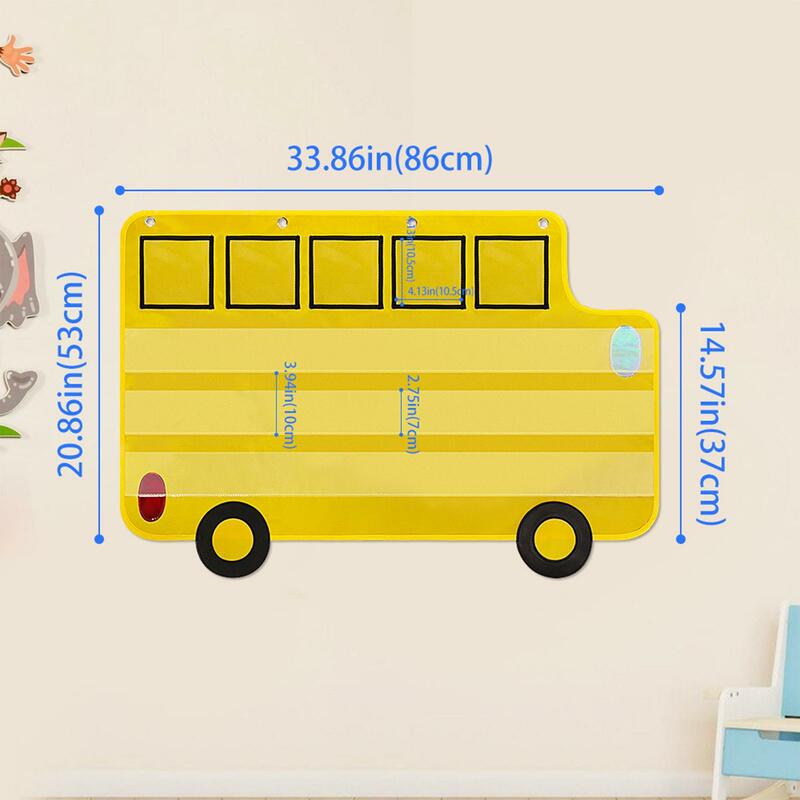 Tabella tascabile per autobus forniture didattiche durevoli per attività domestiche Homeschool lezioni per insegnanti apprendimento prescolare