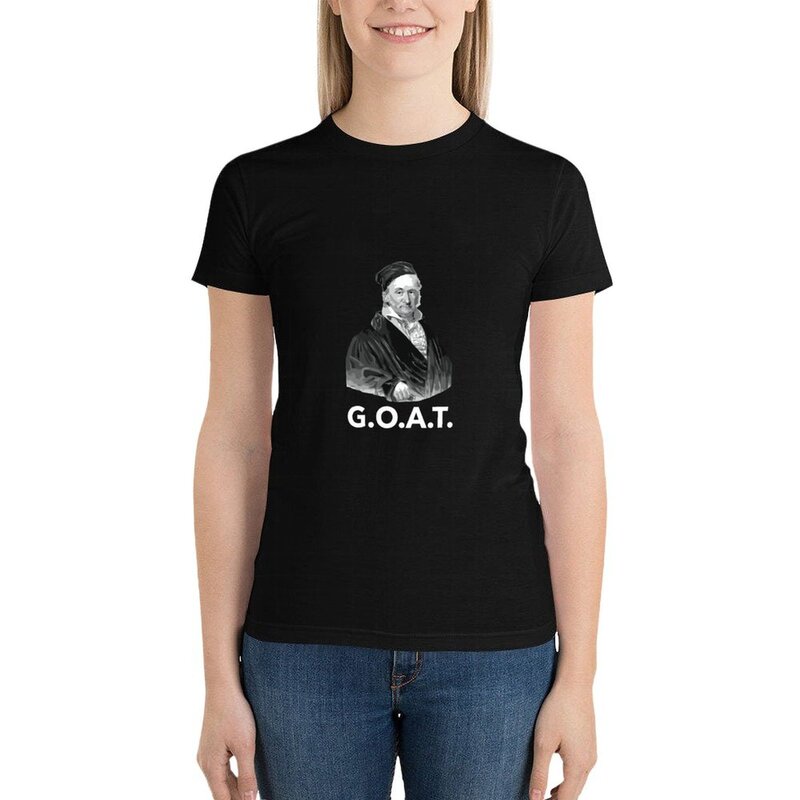 Gauss Greatest Mathematician Math And Science T-shirt female t-shirts for Women cotton