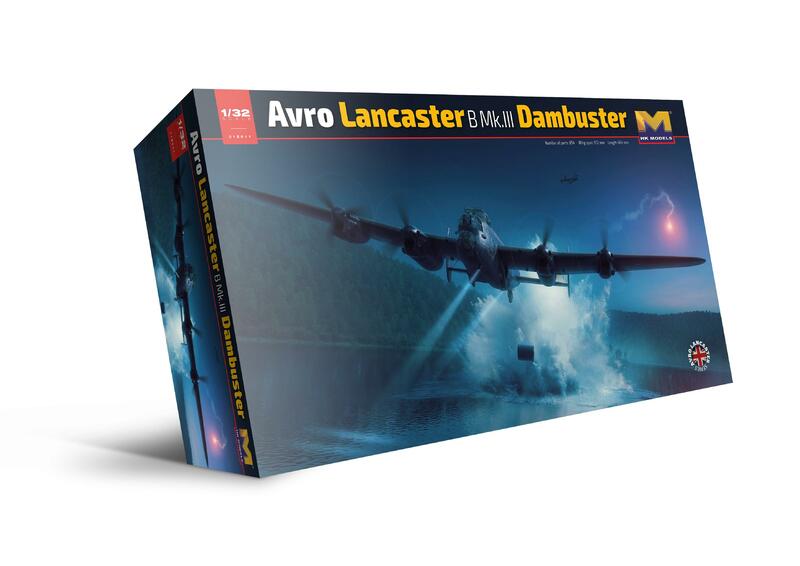 Dambuster modelo plástico, Avro Lancaster B Mk.III, modelo 01E011 da HK, 1 32 escala