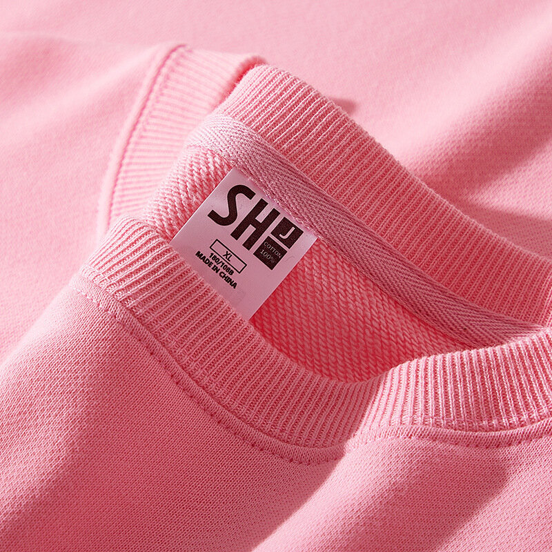 MRMT-suéter de algodón puro para hombre y mujer, Jersey holgado de manga larga, de Color sólido, grueso, 2024g, novedad, 350
