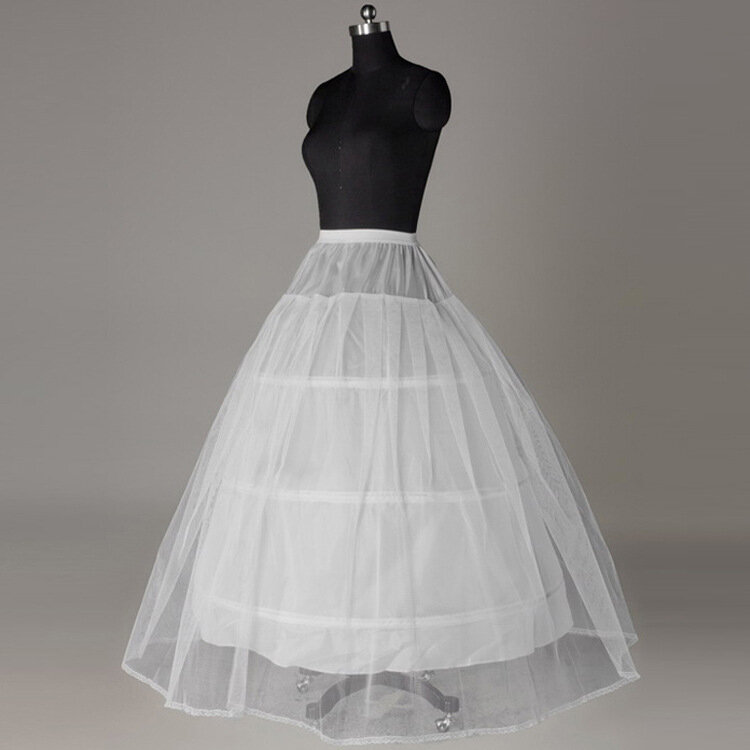 ในสต็อก Petticoats สำหรับงานแต่งงานอุปกรณ์เสริม Crinoline Underskirt ราคาถูก Petticaot/ถุงมือ/Veils/ที่กำหนดเอง