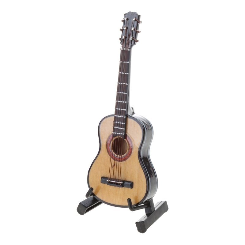 Mini adereços guitarra clássicos/folk, adereços para fotografia recém-nascidos, modelo guitarra miniatura