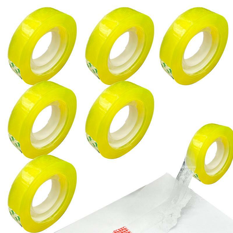 Transparent Stationery Tape 6 Roll High Viscosity Stationery Tape Refills Rolls For Dispenser Crystal Clear Tape Transparent