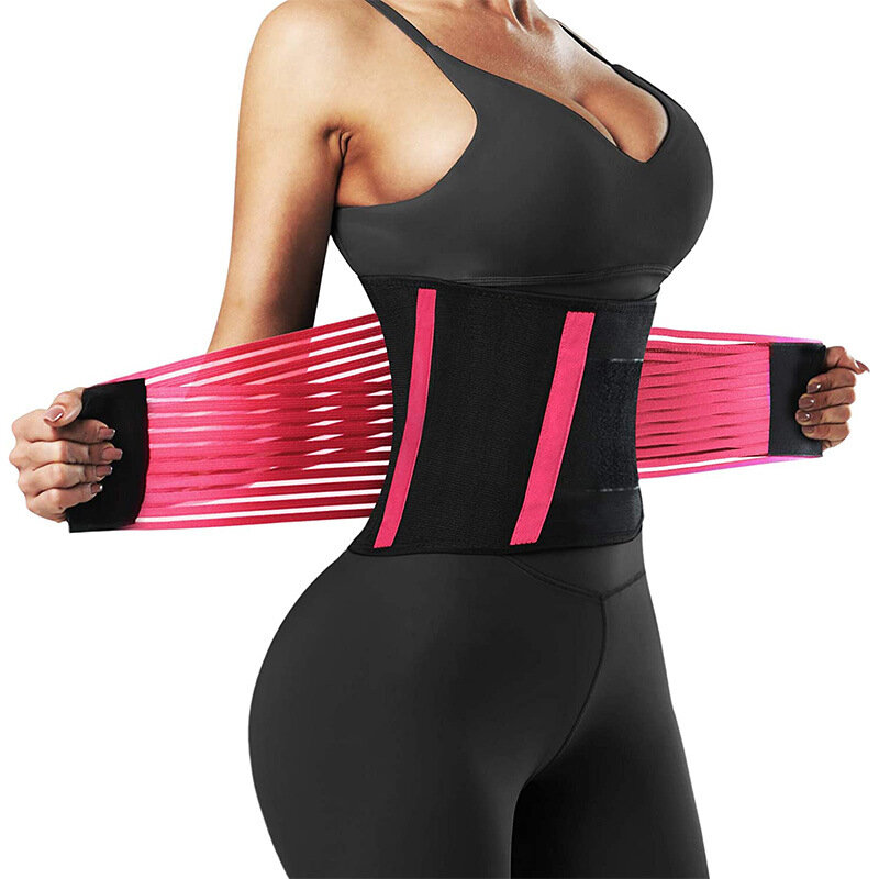 2024NEW Waist Trainer Belt Elastic Slimming Body Shaper Fitness Belt Sport Girdle Workout Shapewear For Women