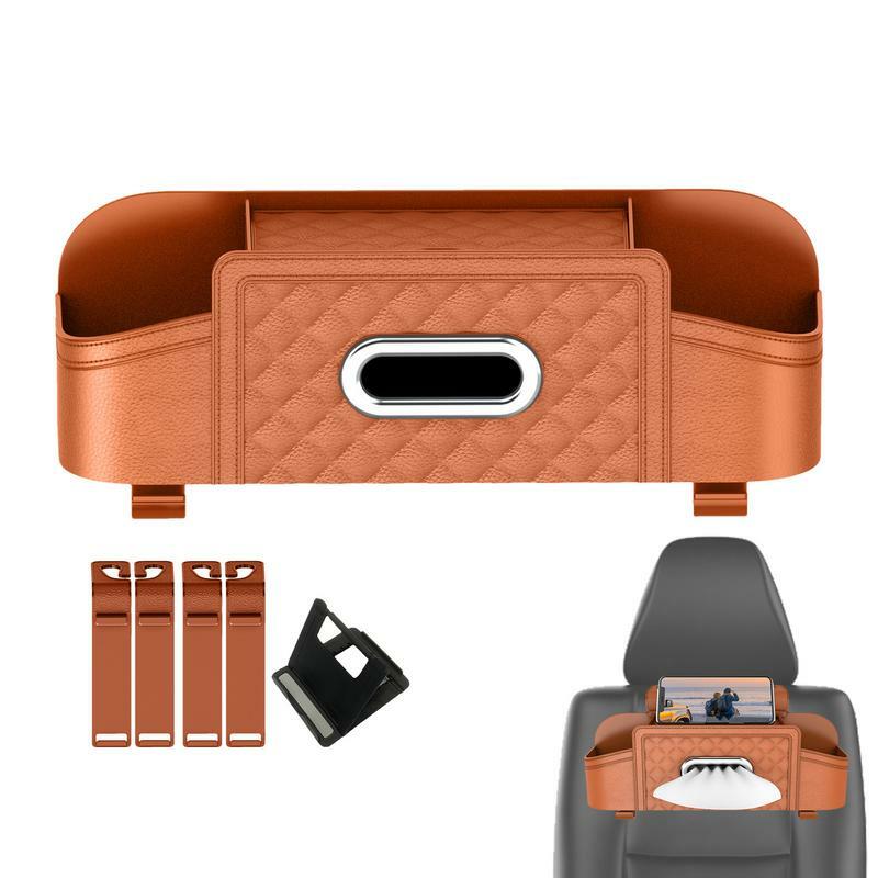 Boîte de rangement polyvalente pour siège arrière de voiture, accessoires intérieurs
