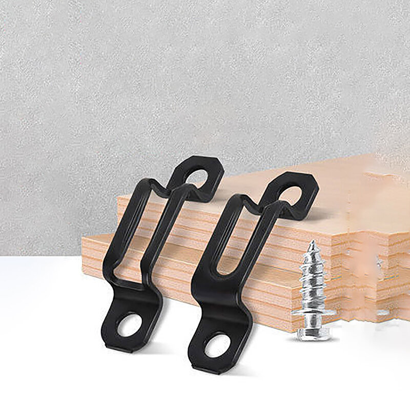 10pcs 2 in1 connettore per armadietto in legno invisibile lavorazione del legno cerniera per armadietto in metallo montaggio staffa per mobili fissaggio a vite da incasso