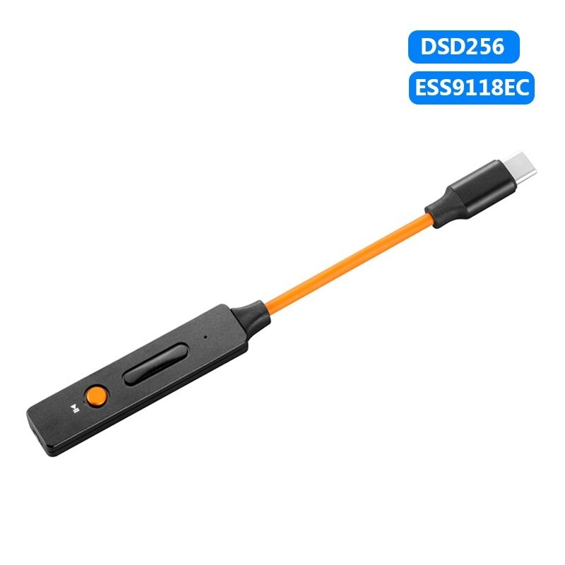 New LINK DSD256 Digital Portable DAC Headphone Amplifier Type-C Mobile Phone USB Decoding Cable Amp Support 32Bit/384khz
