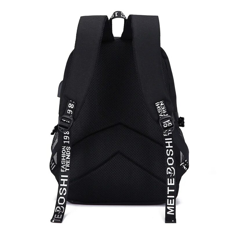ดิสนีย์กระเป๋าเป้สะพายหลังแบบลำลองสำหรับวัยรุ่นชาร์จ USB เป้สะพายหลังไปโรงเรียนเด็กหญิงเด็กชายกระเป๋าเป้สะพายหลังแบบลำลอง