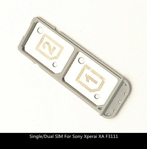 Adaptador de ranura de conector de bandeja de tarjeta SIM para Sony Xperia XA F3111 F3113 F3115 F3112 F3116 Dual Single SIM