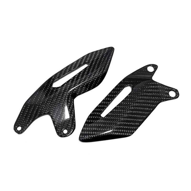 100% 3k fibra di carbonio per Kawasaki Ninja H2 H2R 2015-2024 accessori moto pedale decorativo scheda di protezione