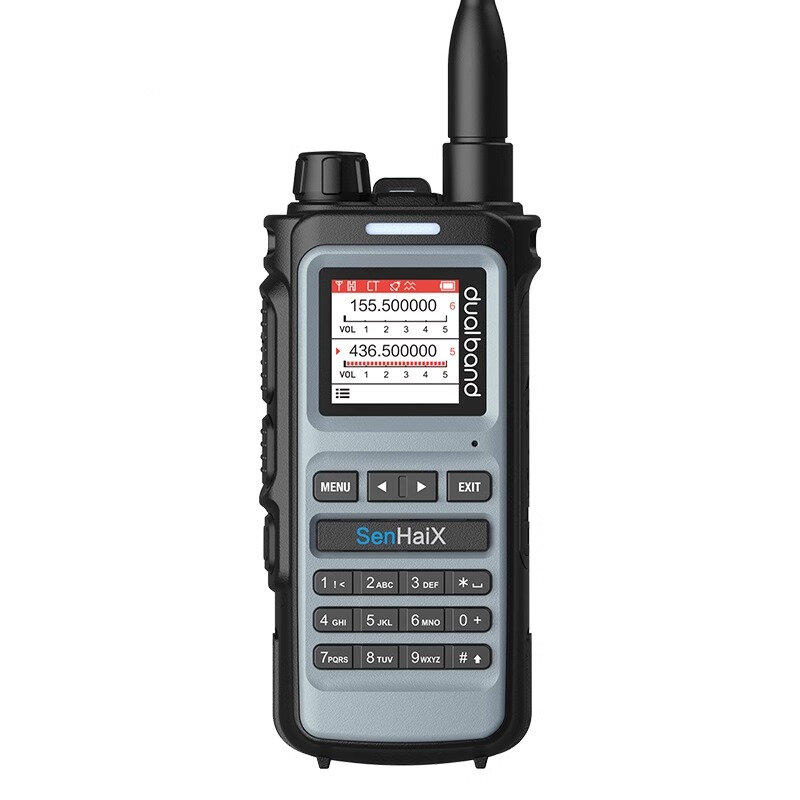 SenHaiX 8600 듀얼 밴드 워키토키 에어 밴드 U/VHF PTT 휴대용 방수 트랜시버, USB 충전기 추가, 햄 양방향 라디오