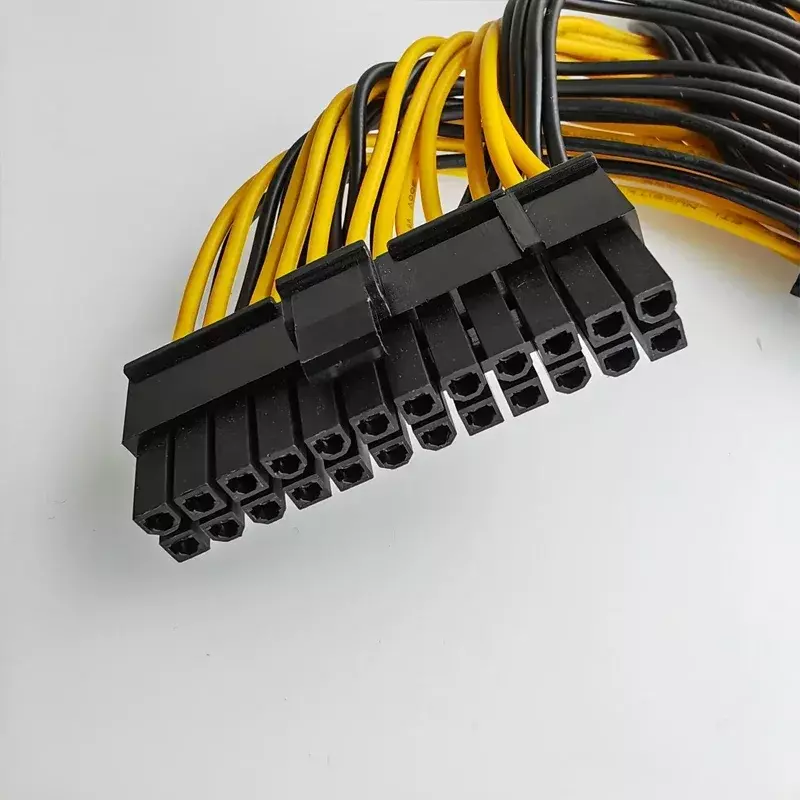 Computer ATX Power Motherboard 24-polig bis 2-Port 20 4-poliges Verlängerung kabel für zwei Buchsen