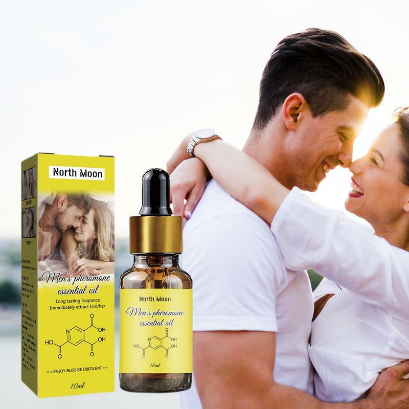 Óleo de perfume feromônico para homens e mulheres, fragrância infundida, atrair mulher, 10ml
