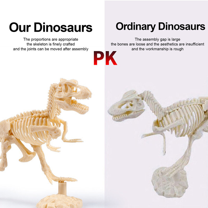 Mainan dinosaurus menggali mata tangan mainan pembelajaran koordinasi untuk anak-anak hadiah Natal ulang tahun