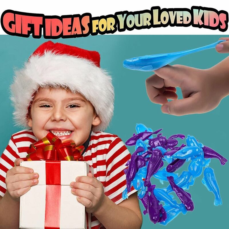 Brinquedo de borracha elástico para crianças, Sticky Flying Animal, Borrachas macias, Novidade divertida, TPR, 10pcs