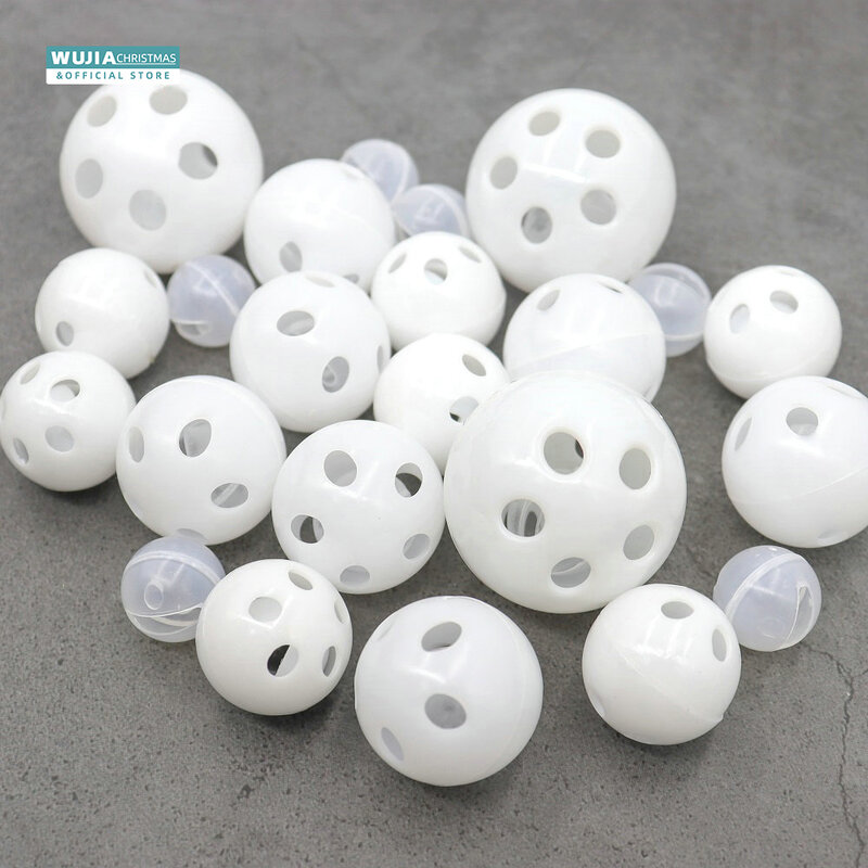 30/50/100pcs Plastic Rattle Bell Balls Squeaker Baby Toys DIY Rattle Beads Noise Maker Repair Fix Dog Plush Doll Babies Supplies