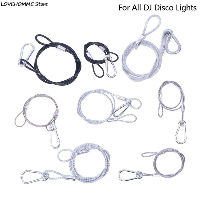 Cuerda de seguridad para iluminación de escenario, Cable de seguridad con cabezal móvil, cuerda de acero duradera para todas las luces de discoteca y DJ