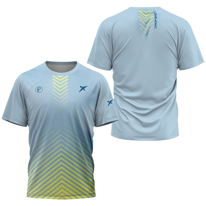 Ropa Deportiva transpirable para hombre, Camiseta deportiva de secado rápido con estampado de pádel, absorbente de sudor, 2024