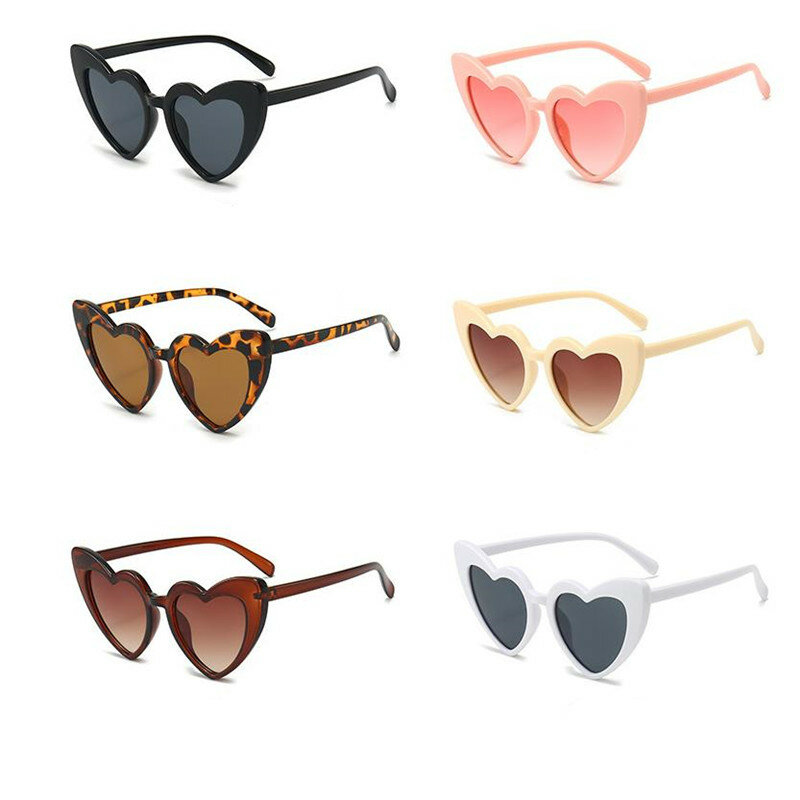 Klasyczne okulary przeciwsłoneczne dla dziewczynek i chłopców, śliczne okulary przeciwsłoneczne w kształcie serca, dzieci, lato, na zewnątrz, piękne, osobowość, ulica, strzelanie