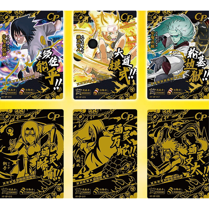 Tarjeta de precio de ganga para niños, tarjeta de colección de Naruto, HY-5-001, Hinata, Sakura, Sasuke, caja de refuerzo, Anime, TCG, juguete y regalo