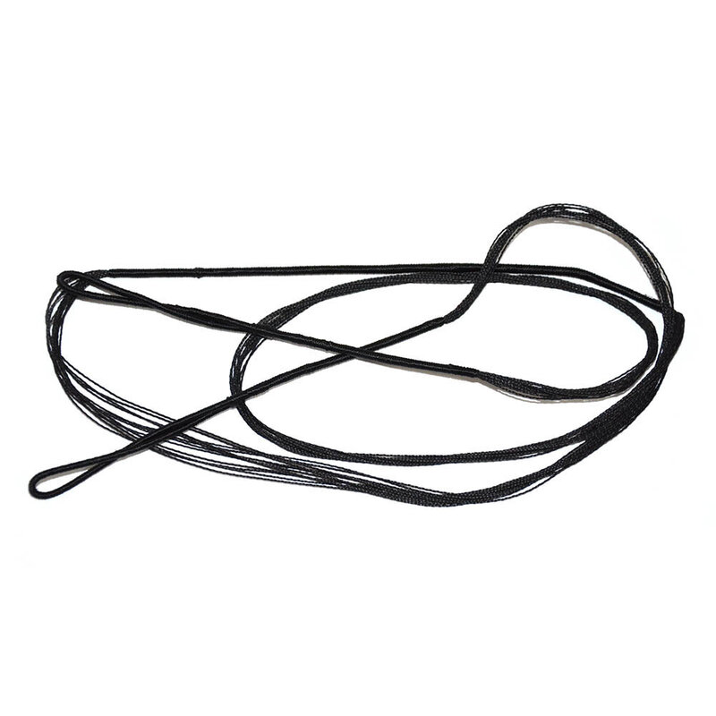 Cuerda para arco de caza tradicional/recurvo, 2 piezas, duradera, 44-70, accesorios de cuerda negra