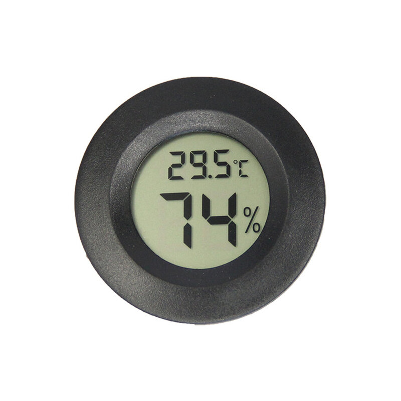 Higrômetros termo digitais compactos, fácil de ler, medição de temperatura, claro e fácil de usar