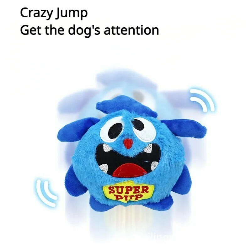 Интерактивная игрушка для собак монстр, плюшевые игрушки, качающиеся прыгающие игрушки для собак, электронная вибрация, автоматические аксессуары