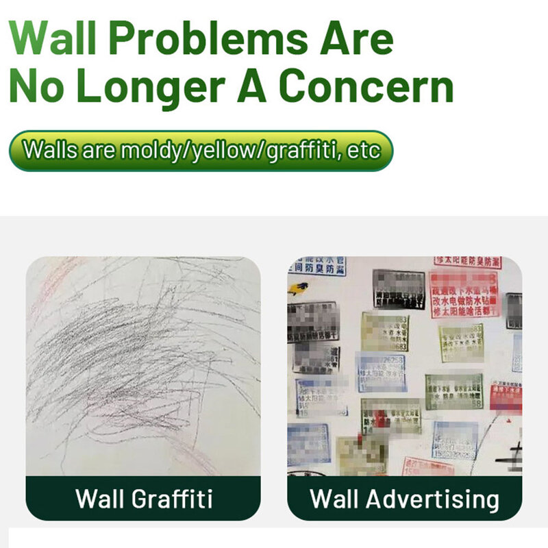 Sikat gulir perbaikan dinding besar, cat perbaikan dinding rata dengan rol untuk rumah