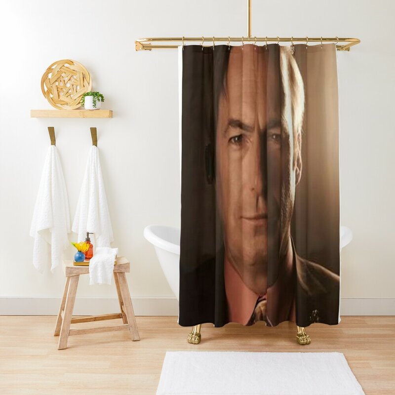 Saul goodman-cortina de ducha facial, accesorios de baño de tela impermeable, cortina de baño