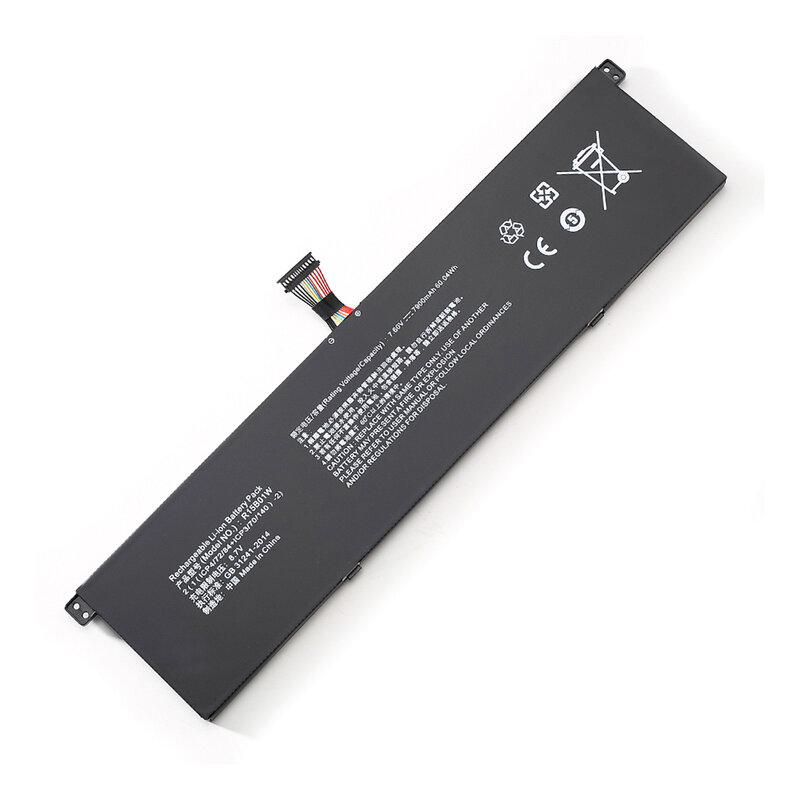 Bateria do portátil BVBH R15B01W para Xiaomi Pro, 15.6 ", GTX, Série TM1701, Notebook, 7.6V, 7900mAh, 60 WH, Novo