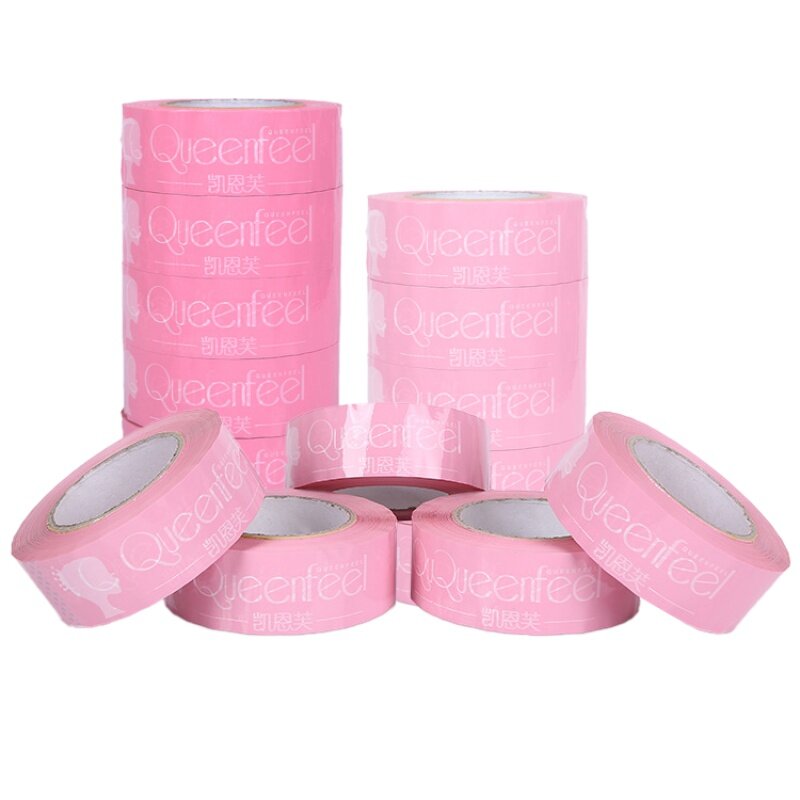 Индивидуальная продукция, пользовательская печать, брендовые розовые допп метры, клейкая упаковочная лента с логотипом