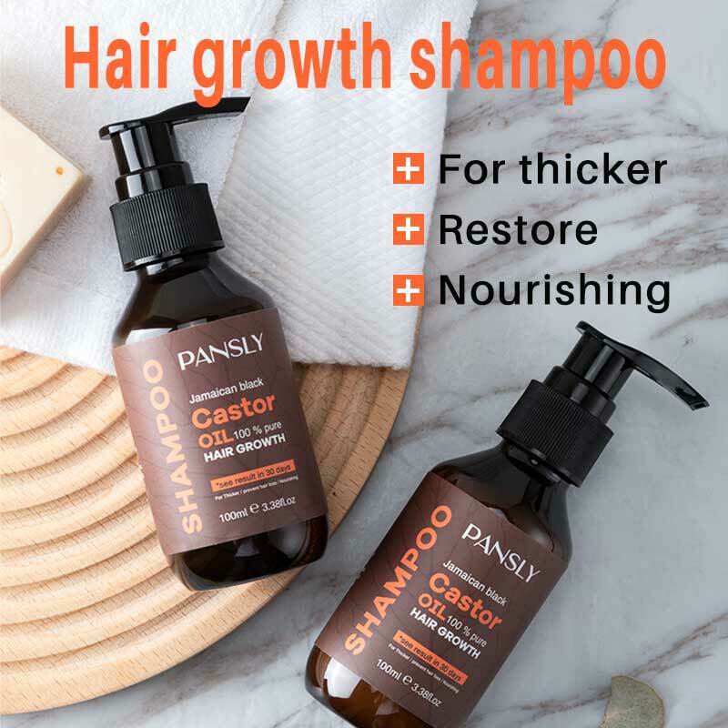 Pansly Hair Growth Shampoo  All hair Types Ginger Extract Hair Loss Treatment Wake Up Hair Follicles Hair Growth Products 100ML