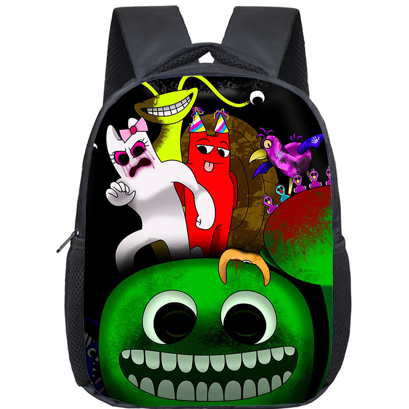 Детский рюкзак с принтом банбана, водонепроницаемая школьная сумка для дошкольников и учебников, 12 дюймов