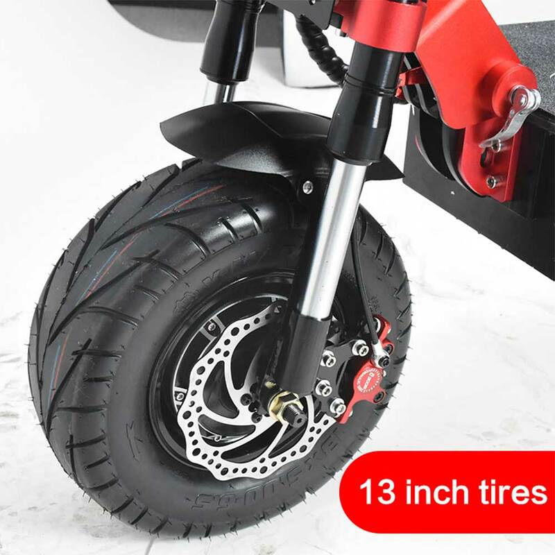 13 polegadas roda Off-Road scooters elétricos adultos com assento 60V43Ah 85 KM/H Max Speed Folding 120KM Max Range