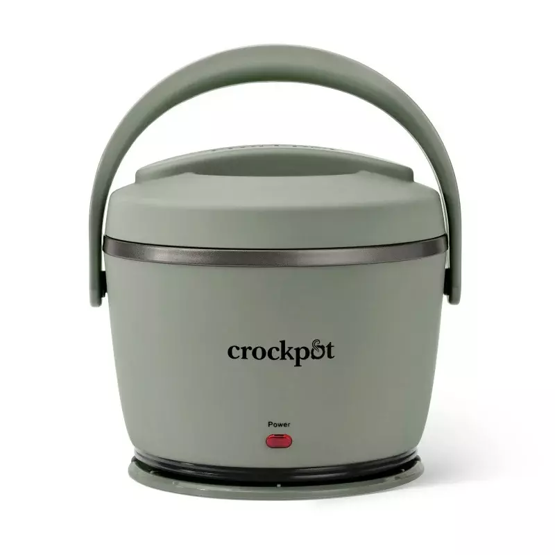 20-oz crockpot เครื่องอุ่นอาหาร, กล่องข้าวกลางวันอุ่น, สีเขียวแสงจันทร์ (6.54 H x 6.54 L x6.54 W)