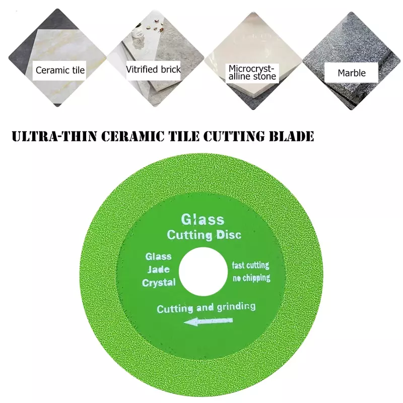 22.23mm Glass Cutting Disc 100 115 125mm Diamond Marble Saw Blade Jade Crystal Wine Bottles Grinding Cutting Grinding Disc Tool
