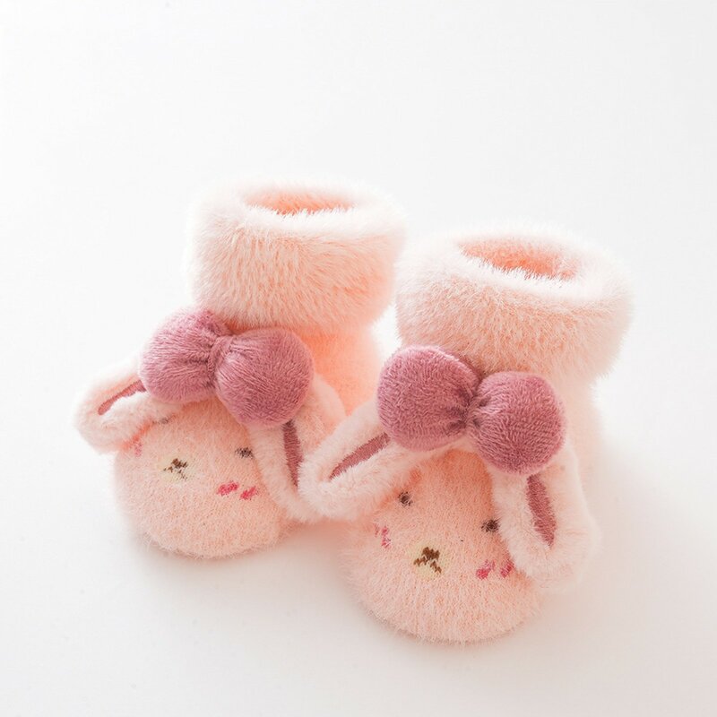 Calzini per neonati e bambine calzini per bambini traspiranti in pile tinta unita calzini da pavimento calzini a piedi nudi scarpe antiscivolo