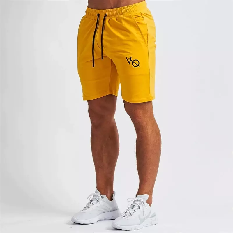 Men's casual sports shorts, five point embroidered cotton, running and training, new summer collection