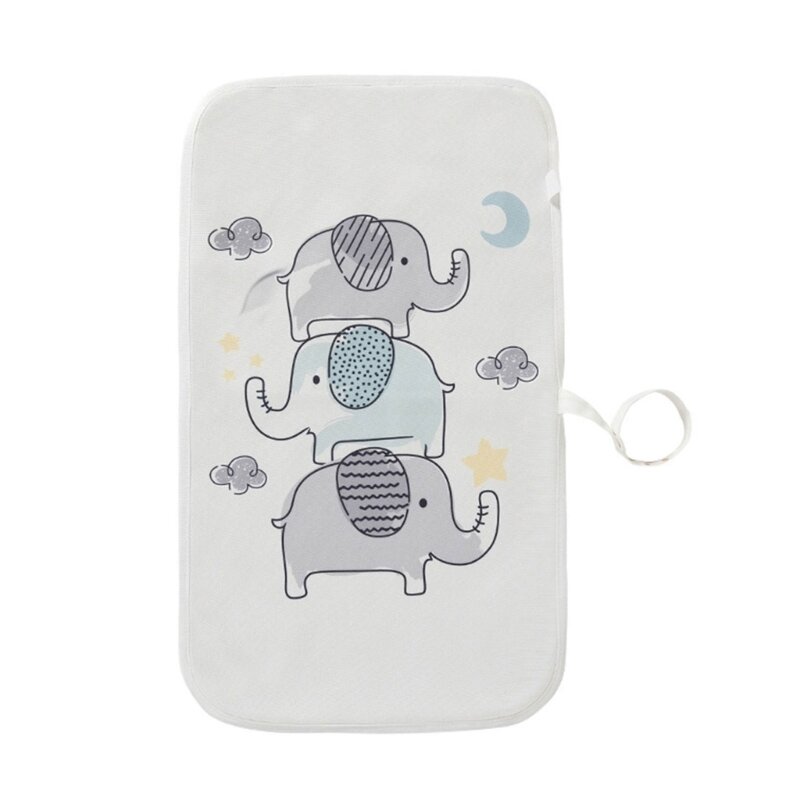 Baby Changing Mat Reusable Waterproof Nappy Sheet Portable Bbay Diaper Pad Ringan untuk Mengganti Popok yang Nyaman
