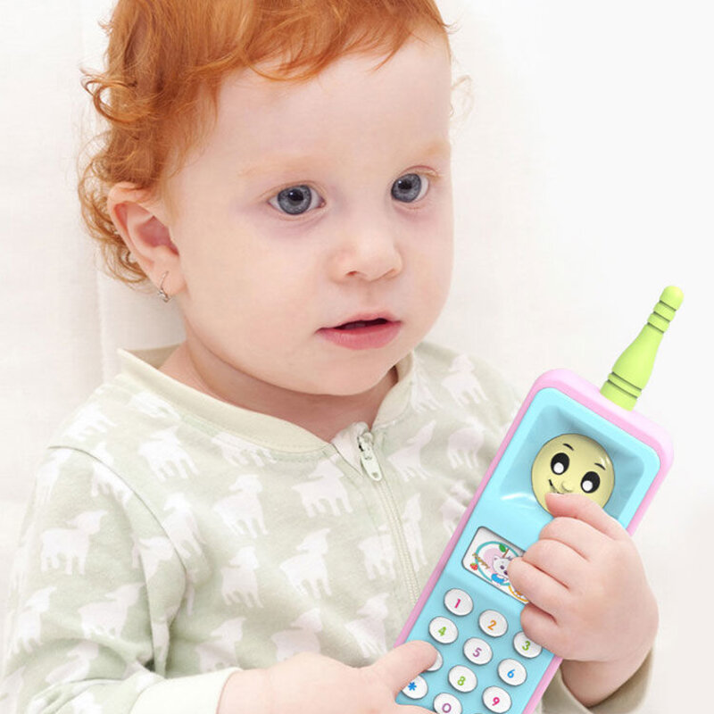 Bambini Puzzle Toys Cartoon Cute Big Brother cellulare con musica leggera giocattoli per telefoni Puzzle apprendimento precoce telefono multifunzionale