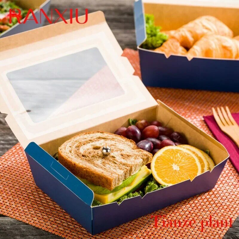 Scatola di imballaggio Shawarma con Logo personalizzato personalizzato cartone, scatole di carta Kebab di Design alimentare, scatole di coni di patatine fritte per piccoli Busi