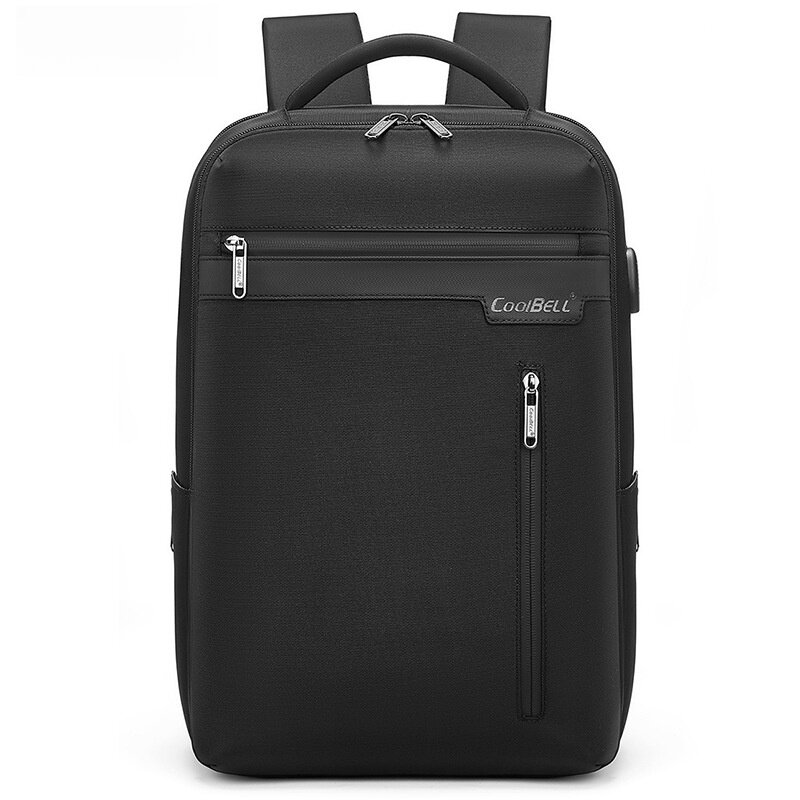 Mochila de lujo para hombre, bolsa para ordenador portátil con USB 15,6, bolso de hombro de viaje abierto y ancho, para escuela secundaria