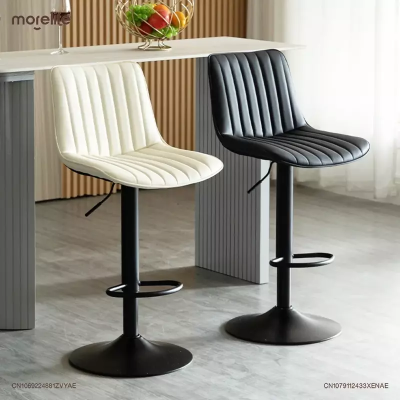 Modern Minimalista Bar Chair, Lifting Rotating Stool, estilo nórdico, Coffee Shop, cadeiras de balcão, Art Bar Stools for Kitchen, Luxo, Novo