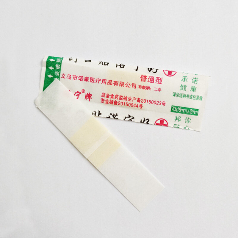 50 stücke Erste Hilfe Klebstoff Bandage Kissen Klebstoff Woundplast Hämostase Patch Aufkleber Kleben Gips