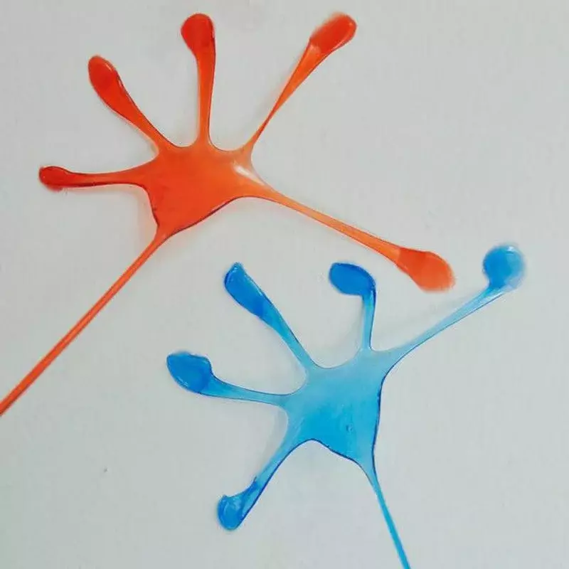 50 szt. Zabawna lepkie ręce zabawka dla dzieci palmowa elastyczna lepka miękka palma zabawka nowość akcesoria imprezowe na prezent dla dzieci