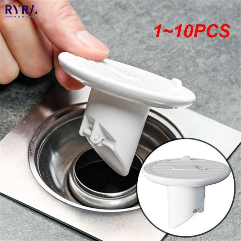 1~10PCS Silicone Floor Drain Core Bathroom Universal Anti-Odor Anti-Backwater With Filter Cover Hair Catcher Fast Drains Fits