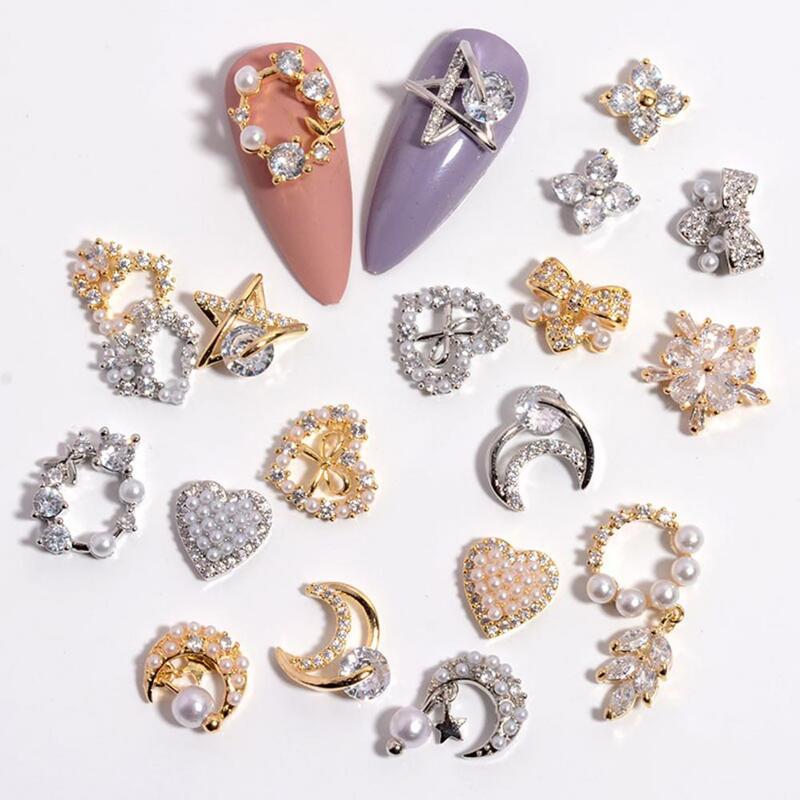 Useful  Nail Art Ornament Colorful Manicures Jewelry Nail Stud DIY Wide Application Nail Ornaments for Female